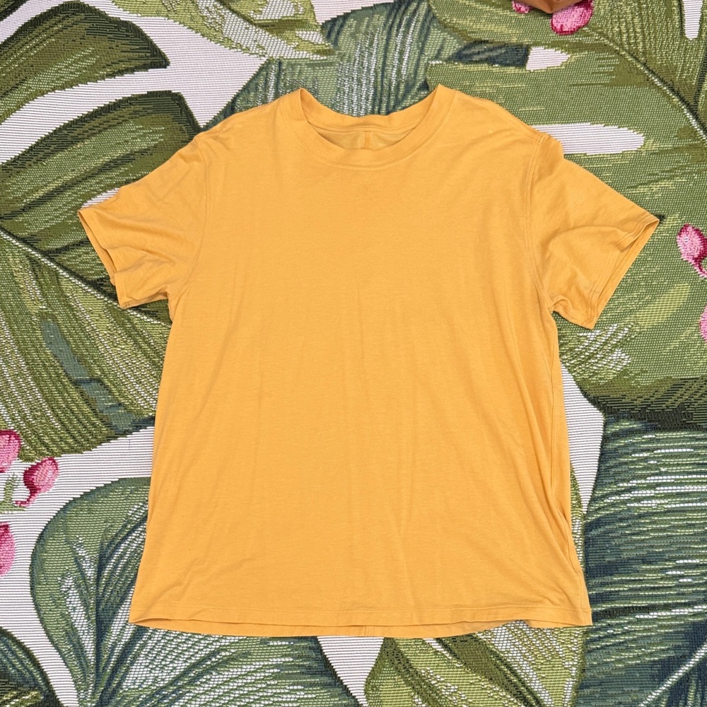 CALIA Oversized Short Sleeve Tee Mustard Yellow Sz S